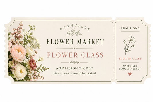 Event Ticket for Flower Classes $55
