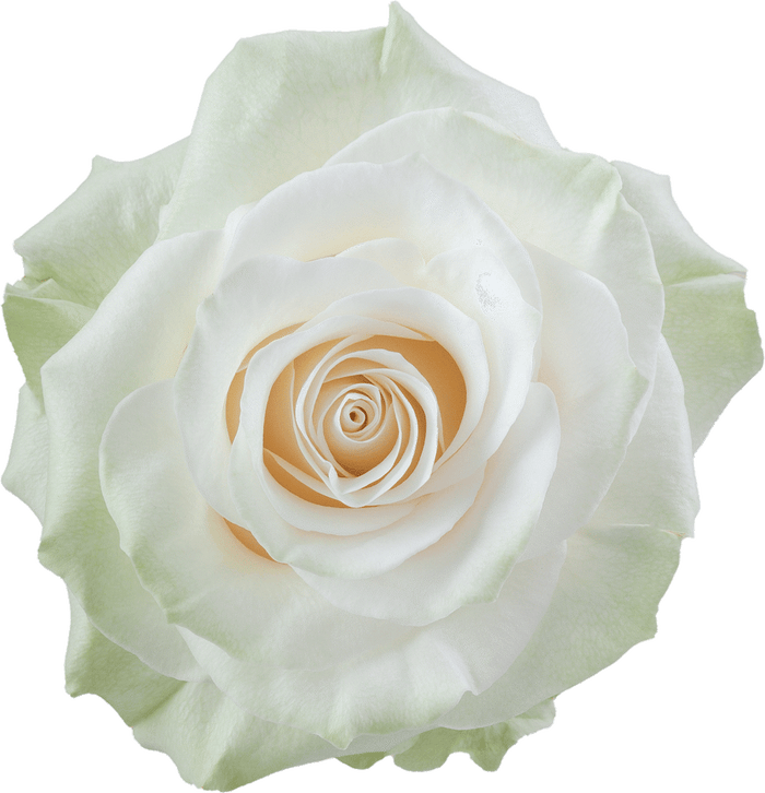 White Mondial Rose - 40 cm