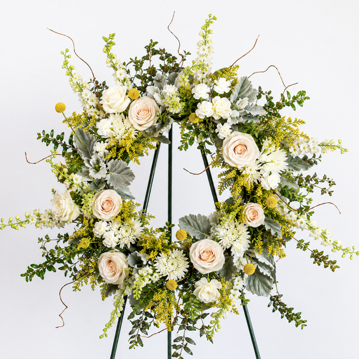 Garden Sympathy Wreath